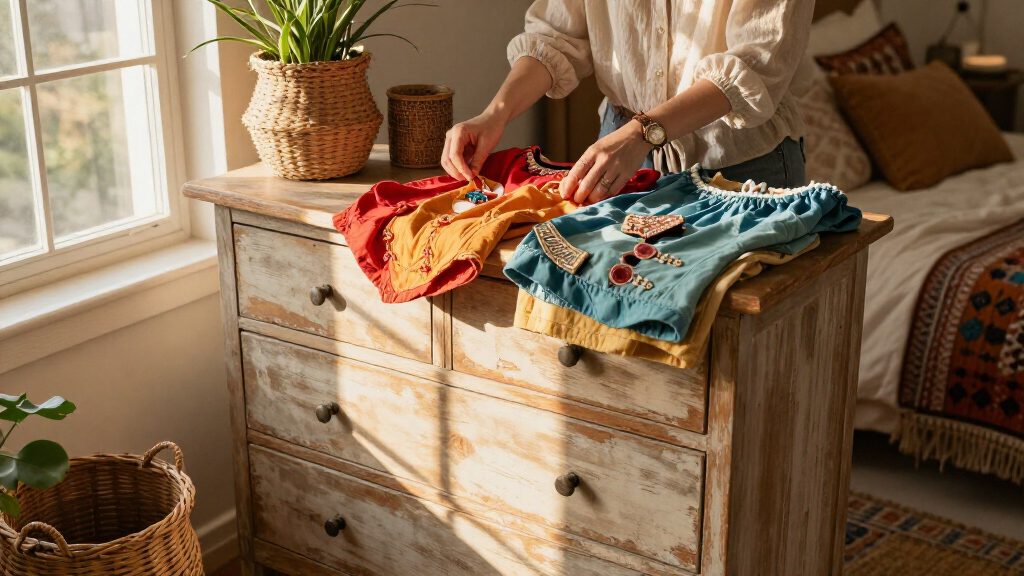 boho 6 drawer dresser