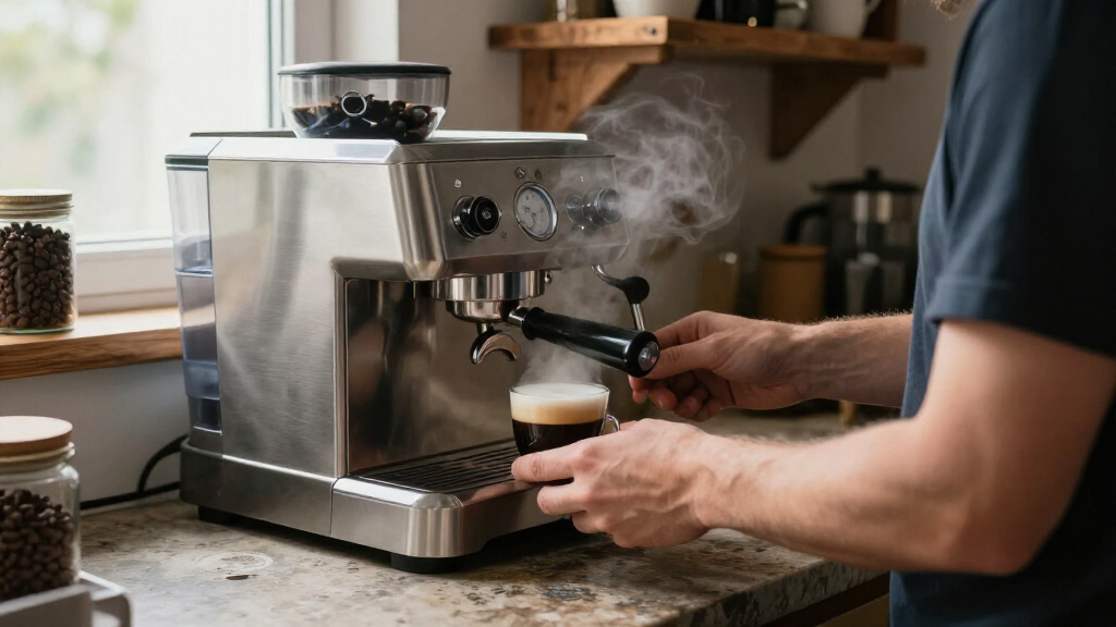 best flow control espresso machine with strong steam wand