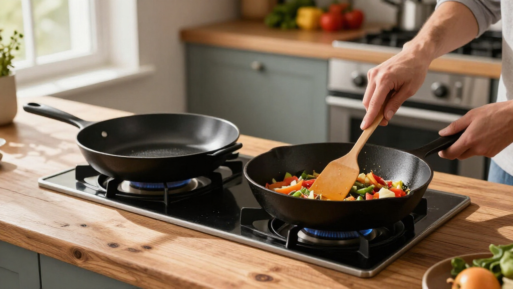 induction ready skillet set premium