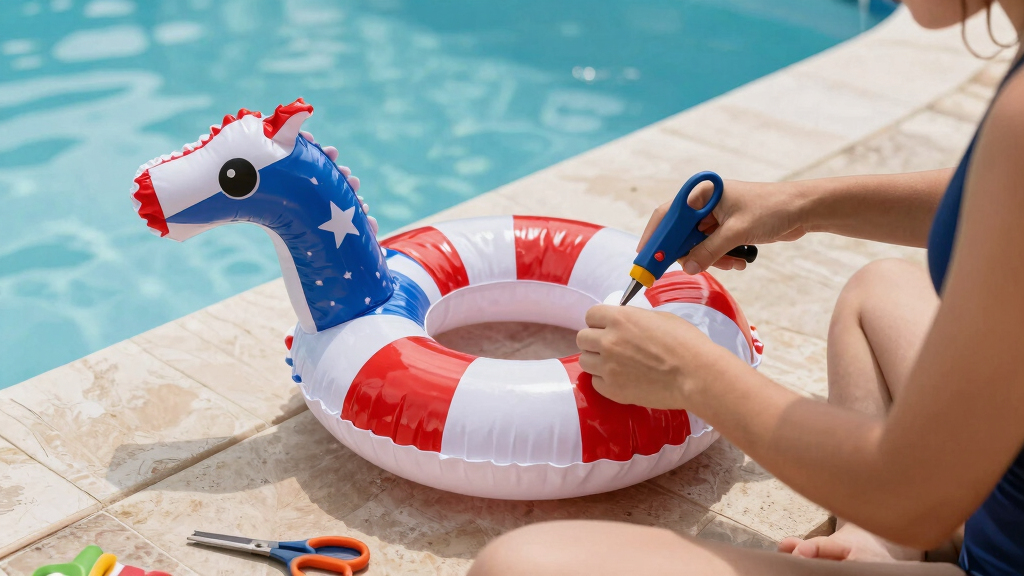 patriotic pool floaties