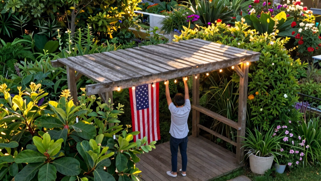 patriotic outdoor string lights