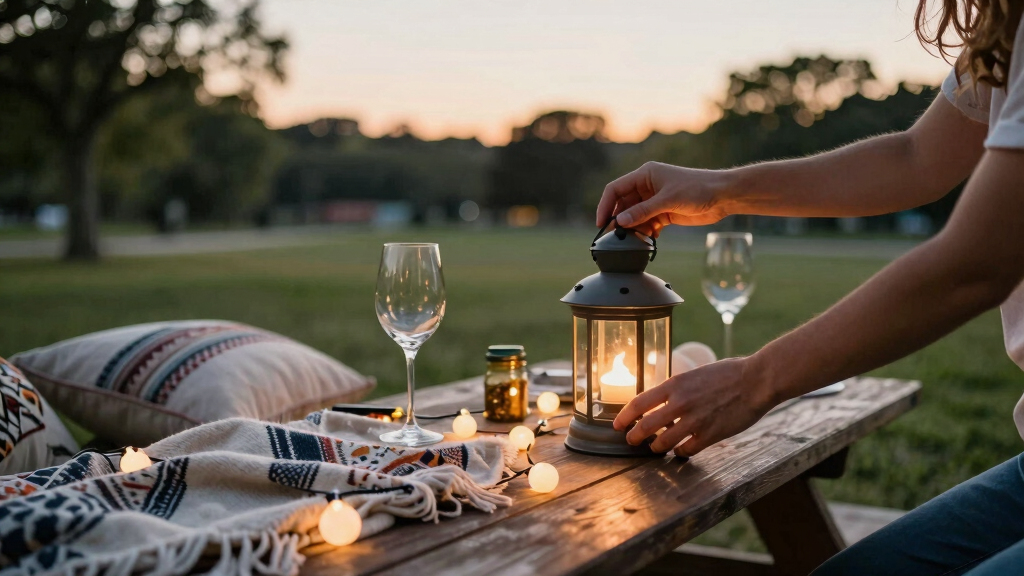 couples outdoor date night accessories