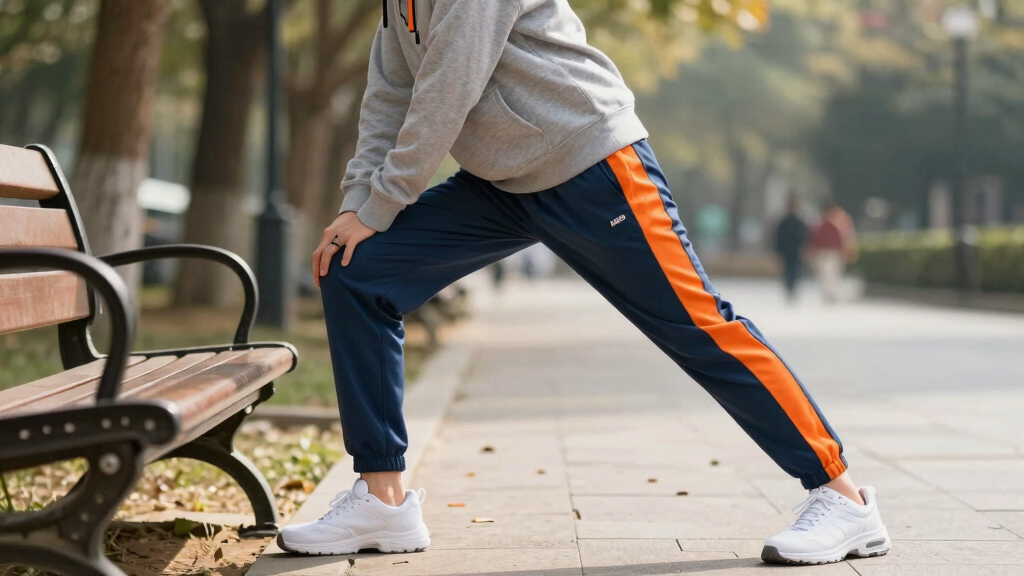 best blue and orange track pants