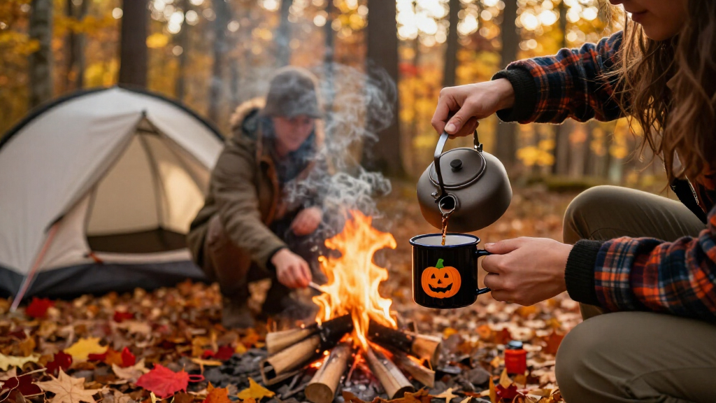 Halloween camping mugs