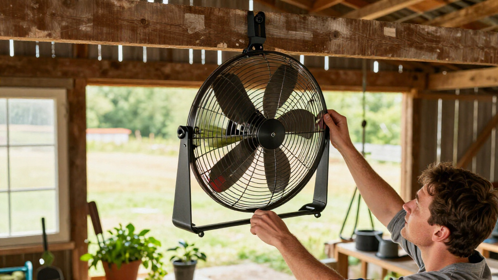 solarpowered barn fans