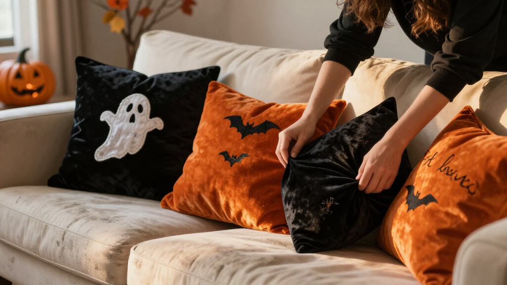 Halloween decorative pillows