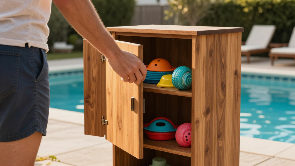 poolside storage cabinets