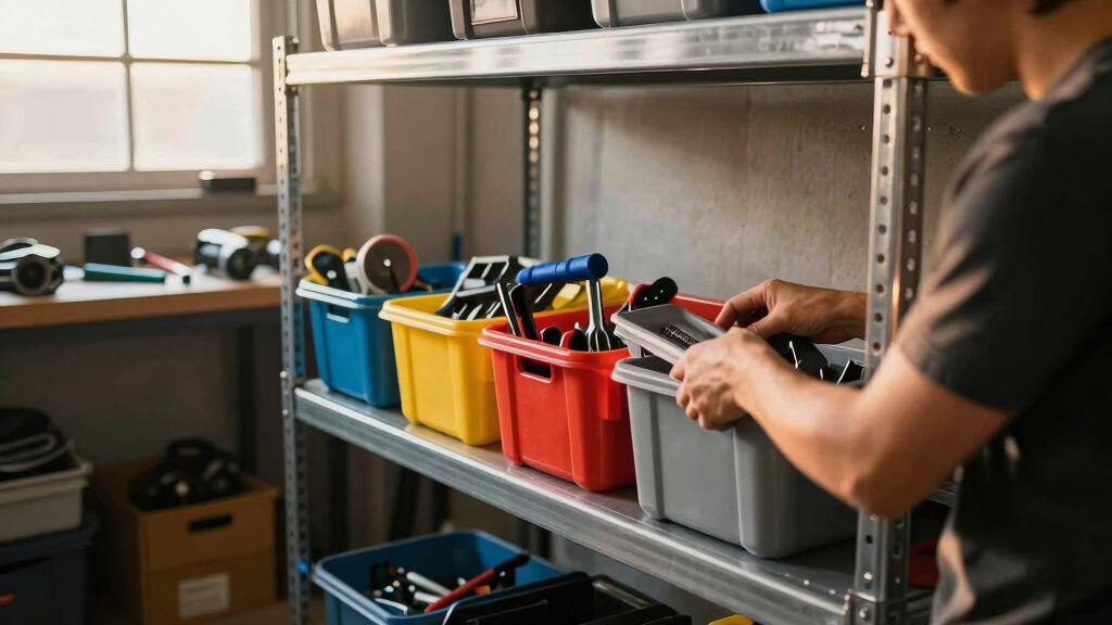 automotive garage organization bins
