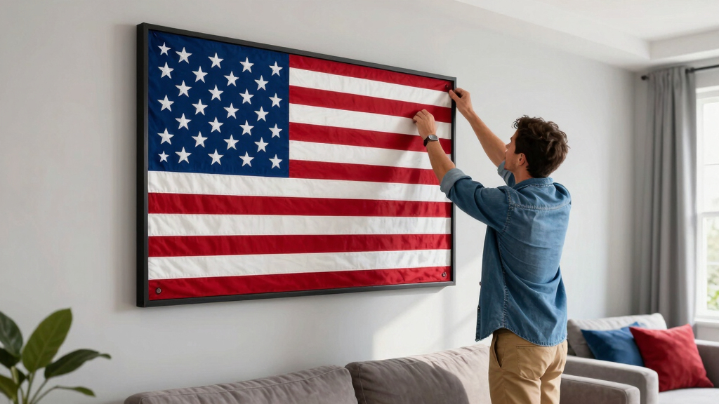 patriotic American flag wall art