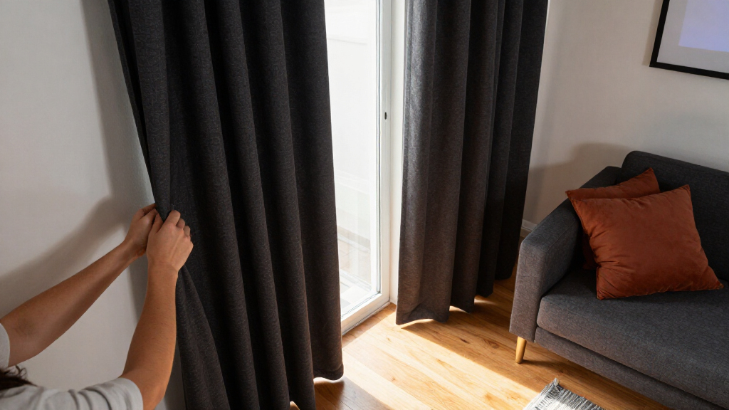 projector blackout curtains