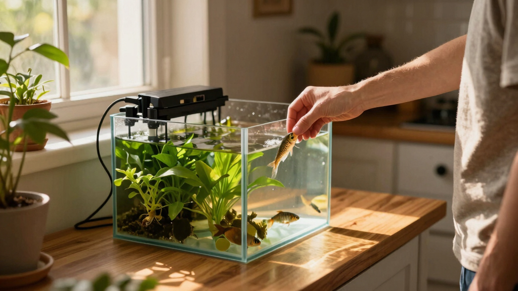 best home aquaponics setup with fish tank