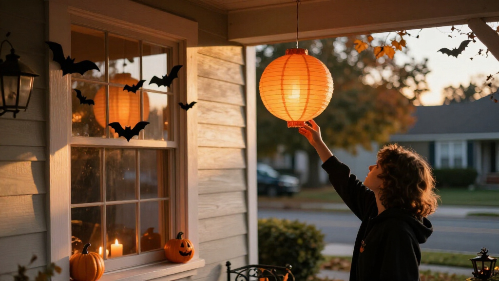 Halloween window decorations