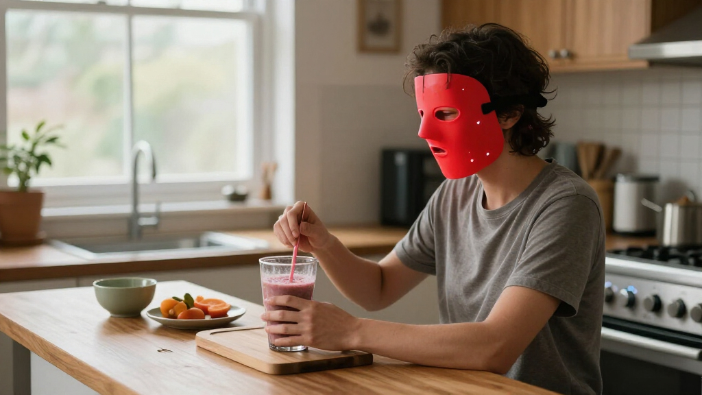 red light therapy mask