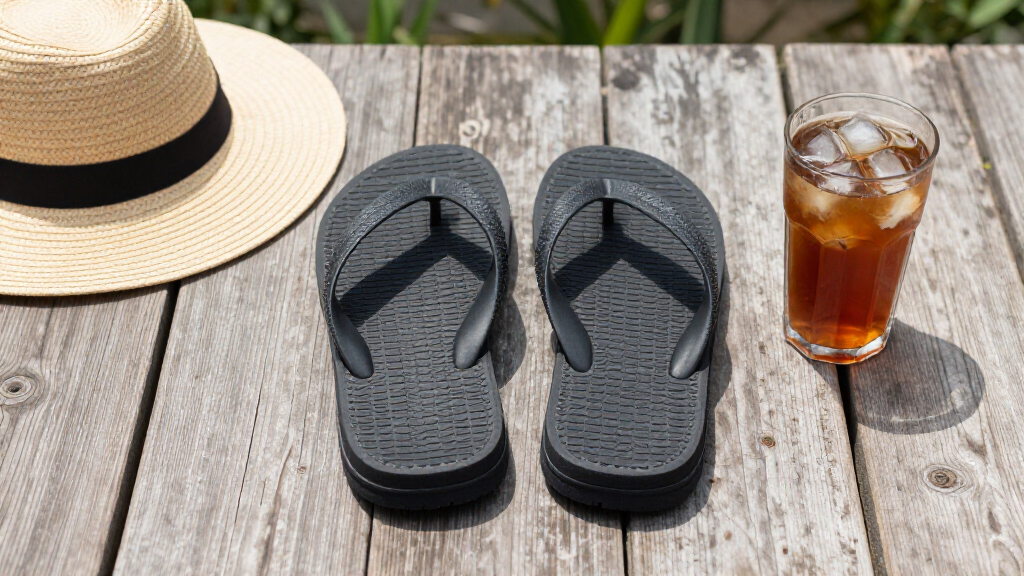 recycled tire rubber flipflops