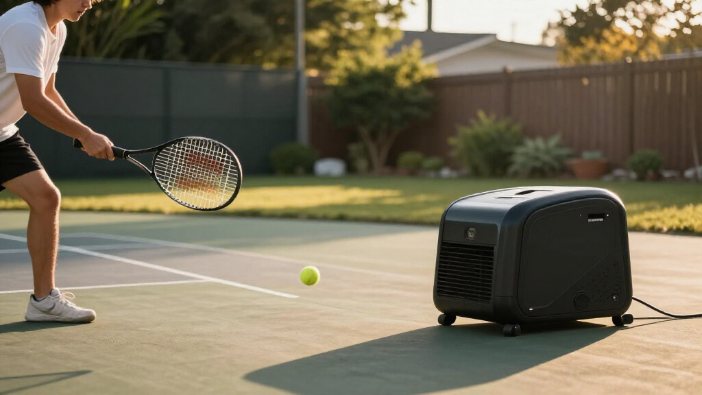 best premium tennis practice machine for home court