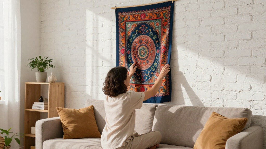 yilong silk wall hanging tapestry