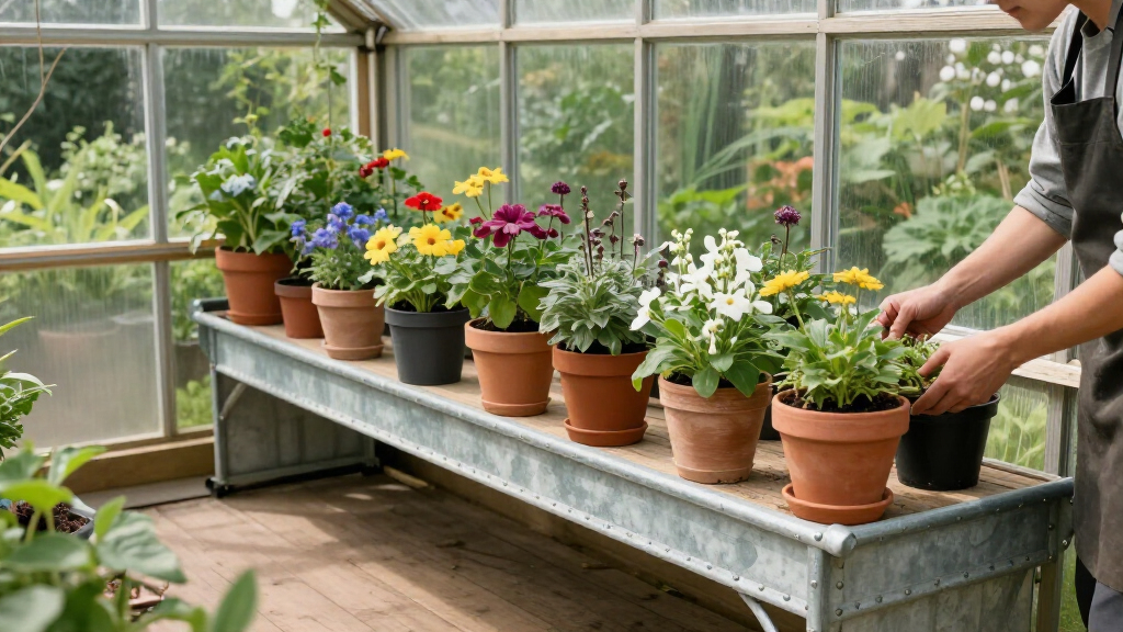 best galvanized greenhouse benches
