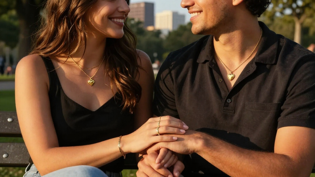 girlfriend and boyfriend necklaces