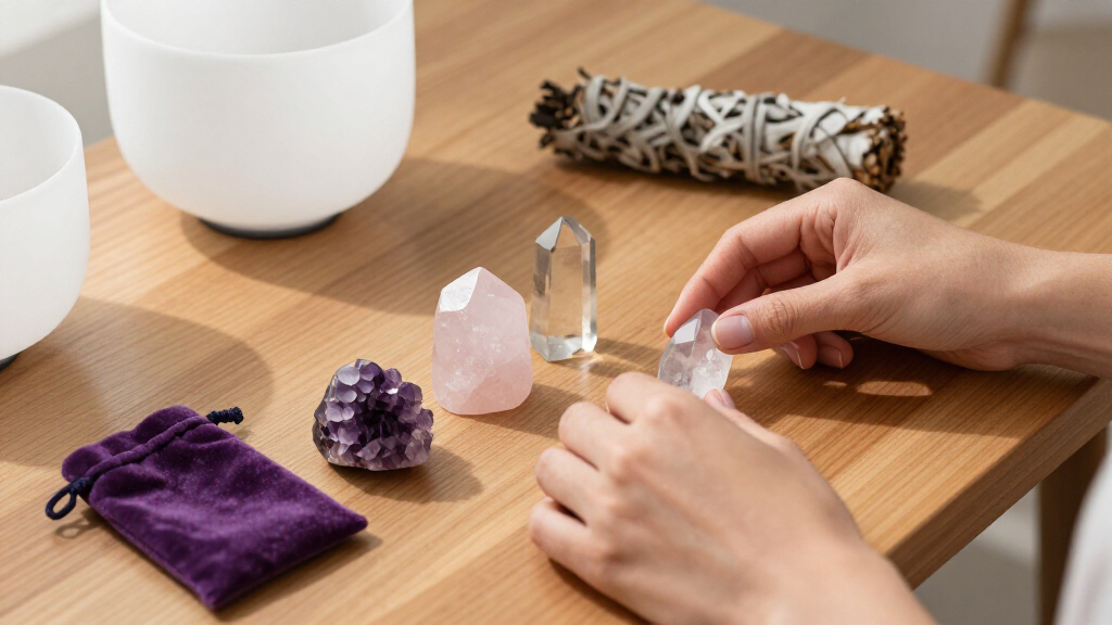 metaphysical crystal healing sets