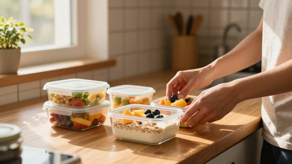 healthy breakfast meal prep containers
