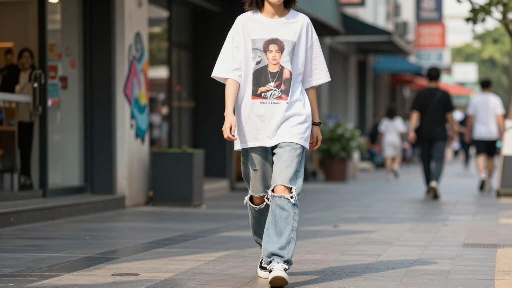 oversized graphic tees celeb street