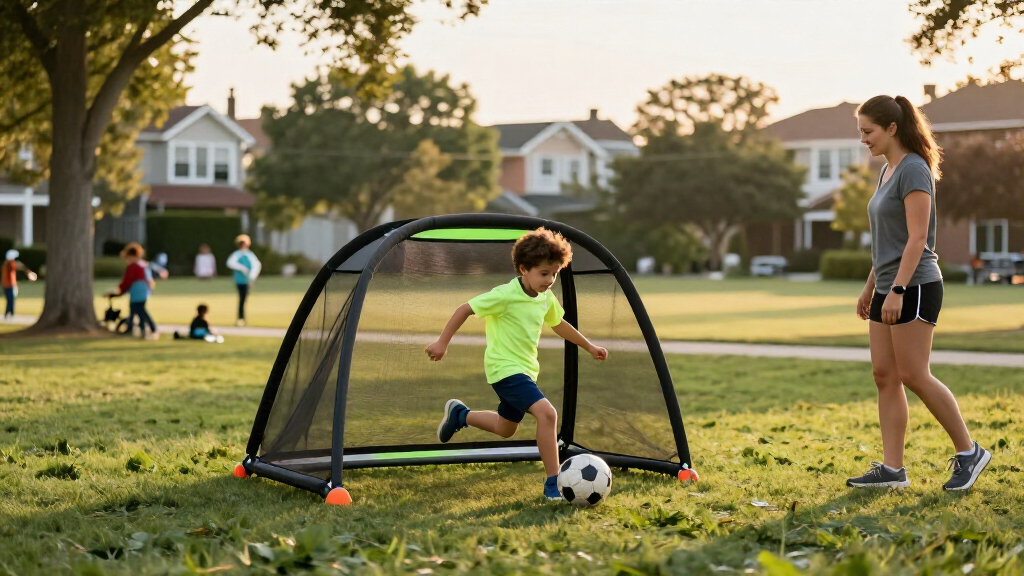 portable pop up soccer goals