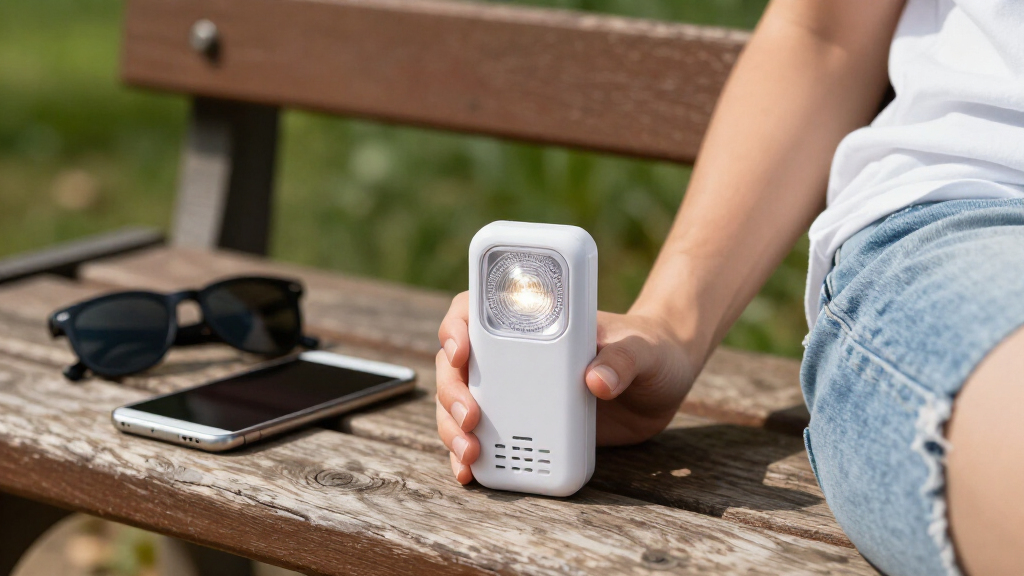 rechargeable personal alarm with strobe light