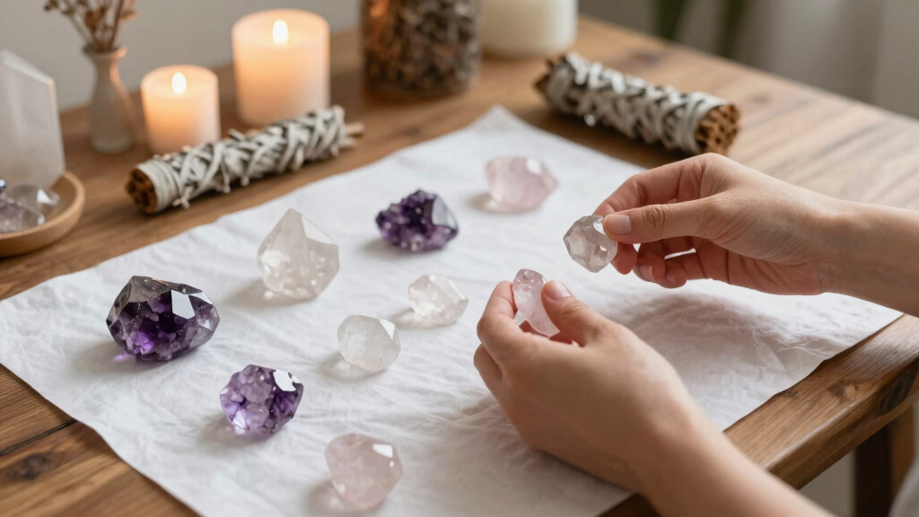 crystal healing sets