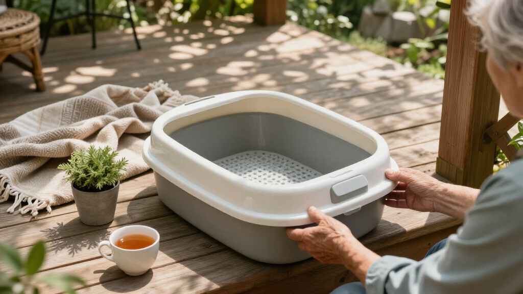 litter box for elderly owners