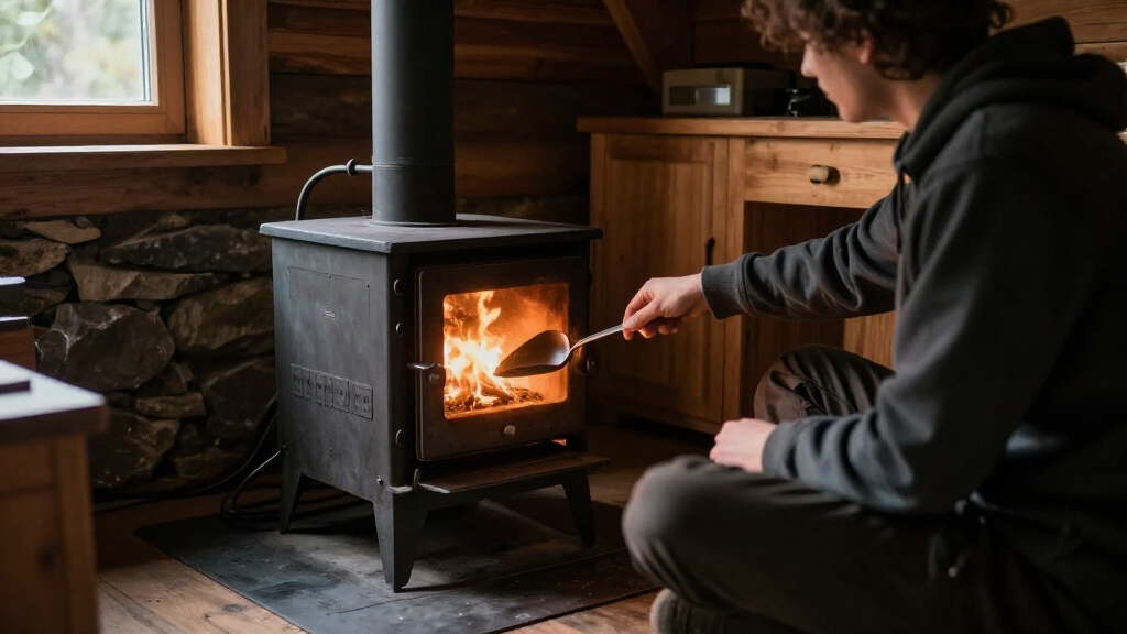 pellet stoves for offgrid cabins