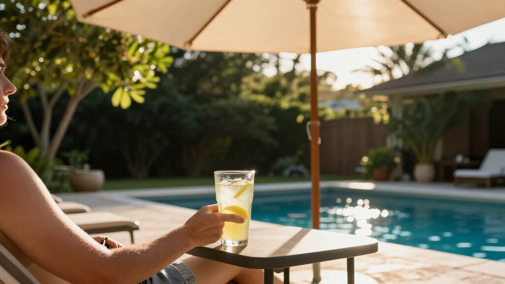 cantilever umbrella for pool