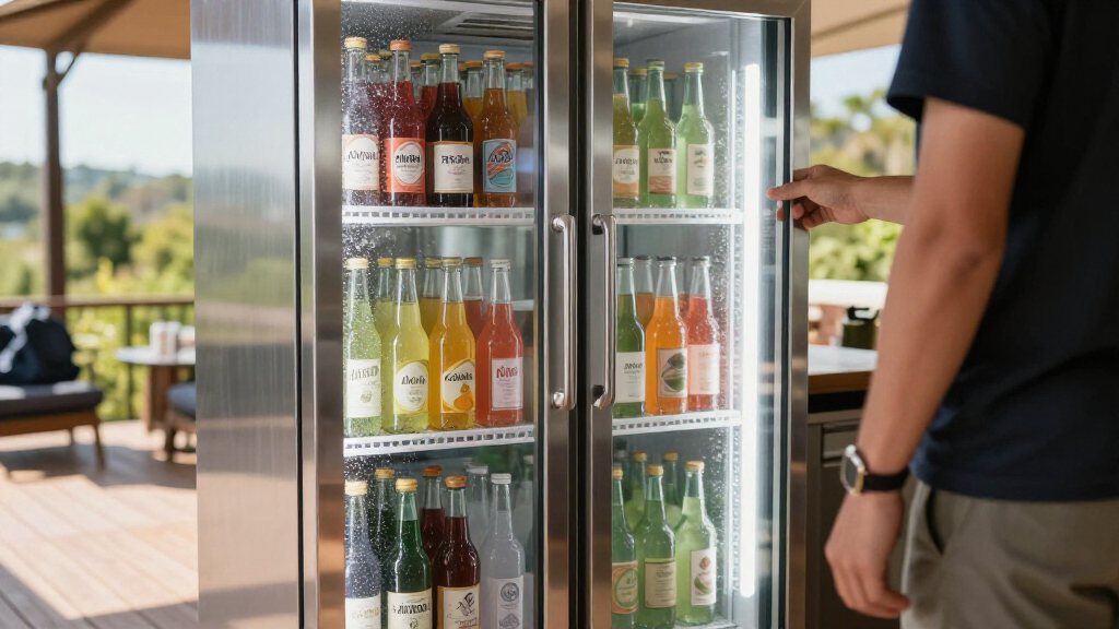best glass door beverage cooler premium