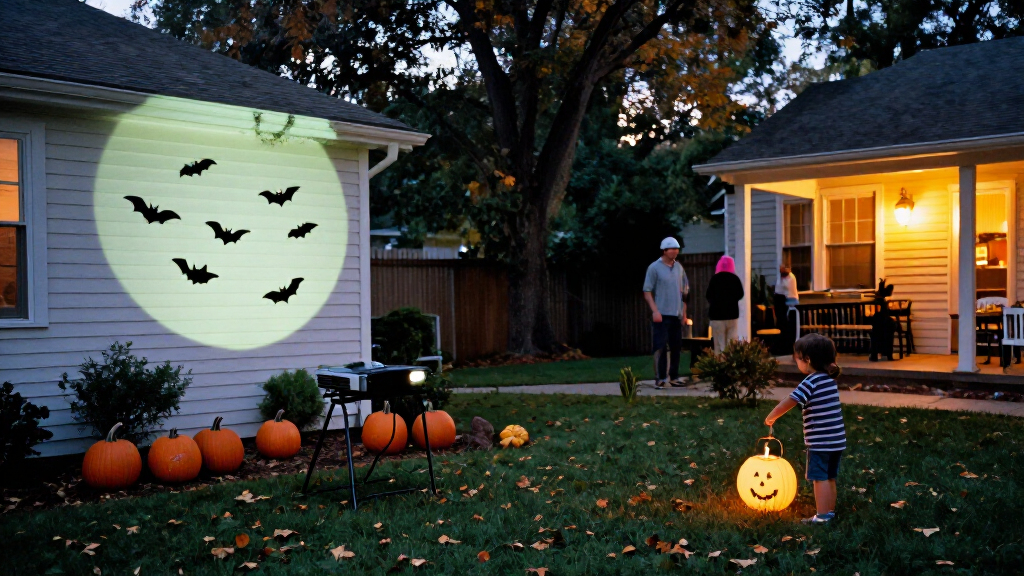 halloween outdoor projector lights