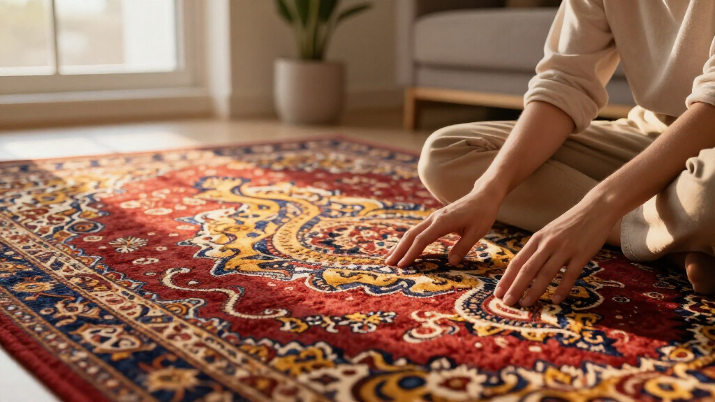 yilong persian style silk carpet