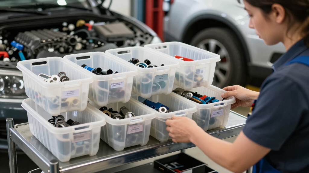 automotive garage organization bins