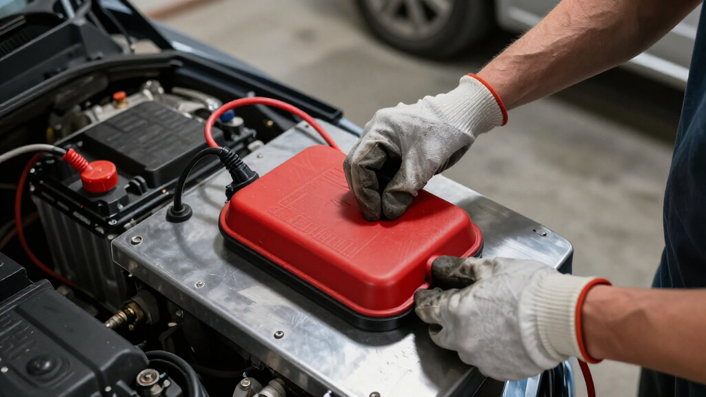 vehicle battery warmer pad