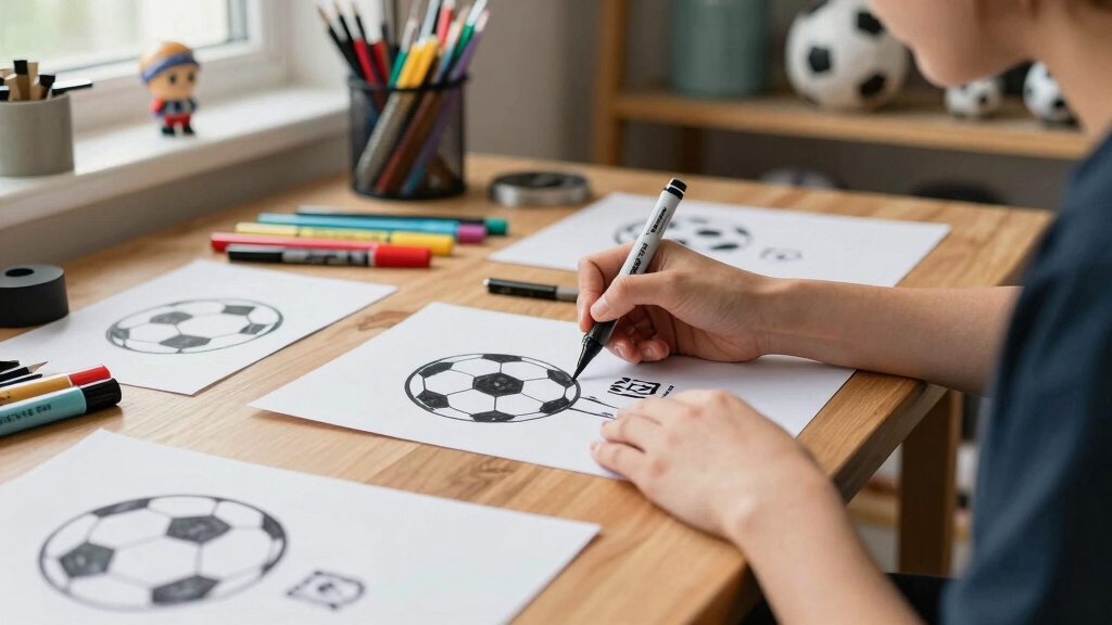 soccer fan arts and crafts