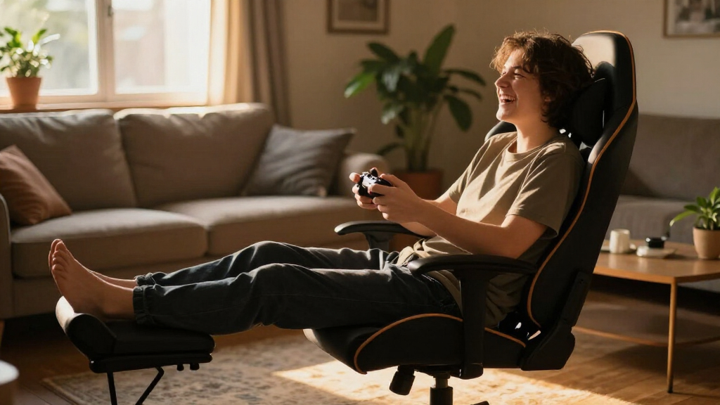 gaming chairs with footrest