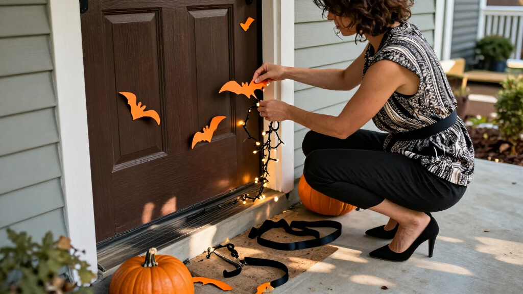 Halloween door decorations