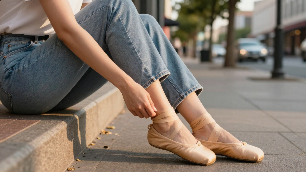 best jeans for ballet flats