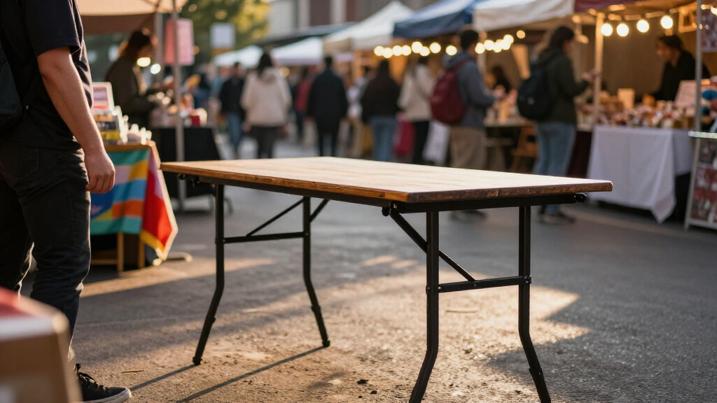 portable event tables for pop up shops