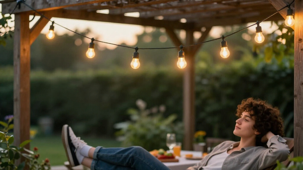 solar outdoor string lights
