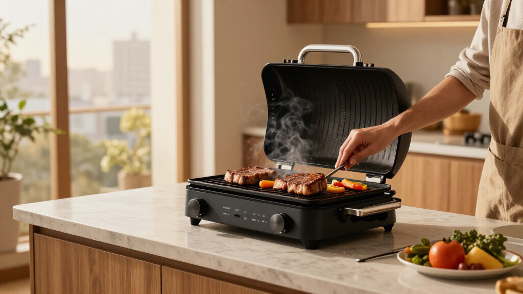 premium smokeless indoor grill for apartments