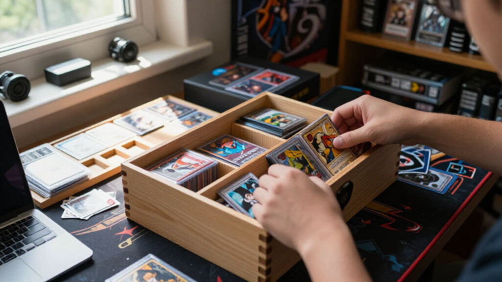 TCG card storage organizers