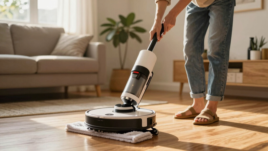 best robot vacuum mop combo with detachable mop pads