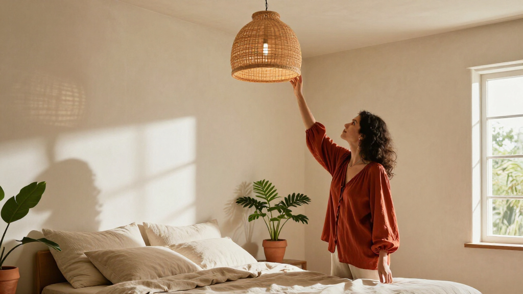 boho ceiling light fixture