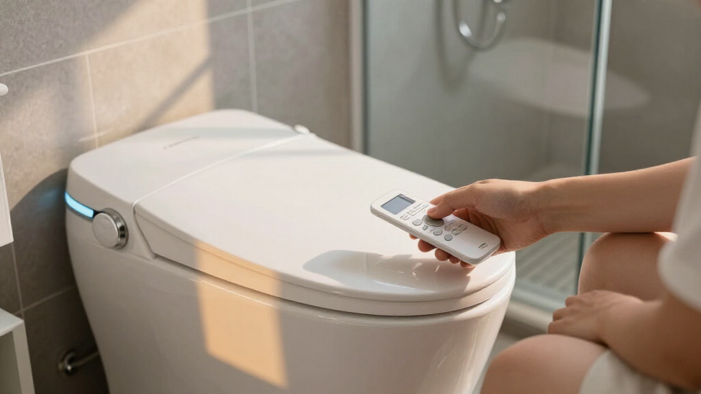 smart toilet with remote control