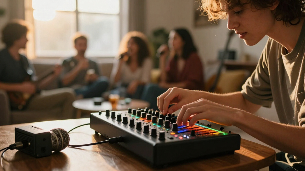 mixer board for karaoke and live streaming
