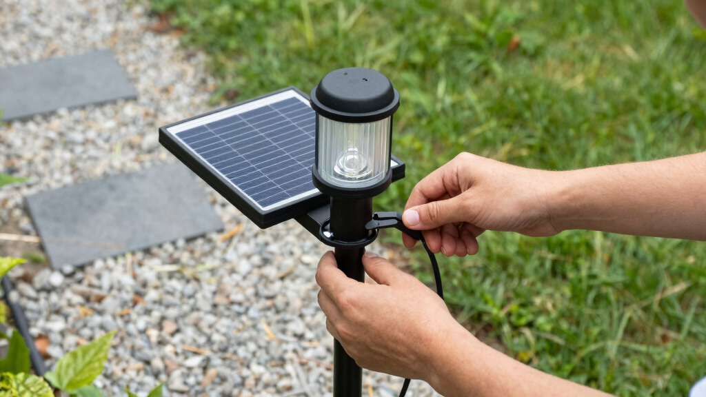 solar-powered outdoor lights