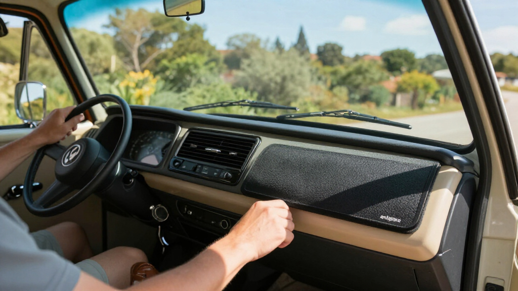 vwbus dash mat antiglare